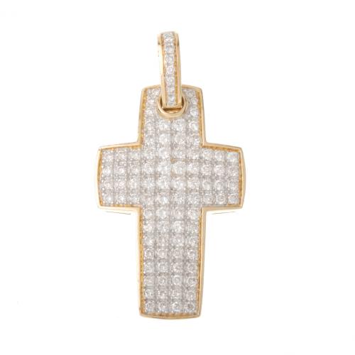 DIAMONDS PENDANT CROSS.