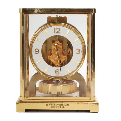 SWISS JAEGER LE COULTRE TABLE CLOCK, MODEL ATMOS, 70&#39;s.