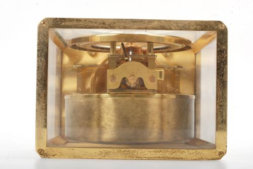 SWISS JAEGER LE COULTRE TABLE CLOCK, MODEL ATMOS, 70&#39;s.