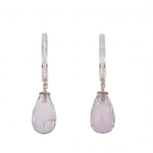 AMETHYST EARRINGS.