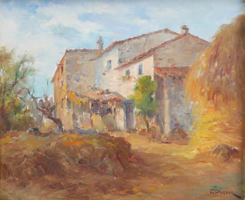 MANUEL PIGEM I RAS (1862 - 1946). "PAISAJE".