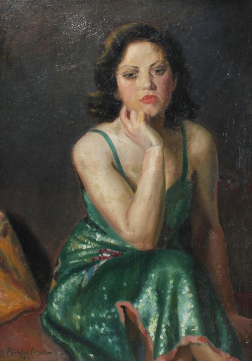 FRANCESC GALOFRE SURÍS (1901-1986). “A GIRL”, 1944.