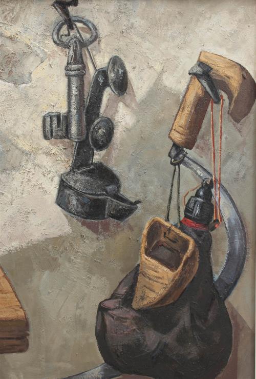 JOSÉ VELA ZANETTI (1913-1999). "BODEGÓN CON PAN Y APEROS".