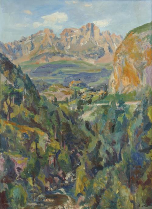 SIMÓ BUSOM (1927). "BARRANCO DEL CALDARÉS, PANTICOSA", 1969. 