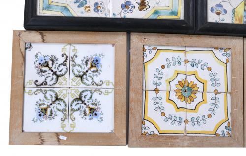 LOT OF CATALAN "DE MOSTRA" TILES, 18TH AND 19TH CENTURIES.