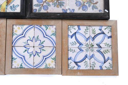 LOT OF CATALAN "DE MOSTRA" TILES, 18TH AND 19TH CENTURIES.