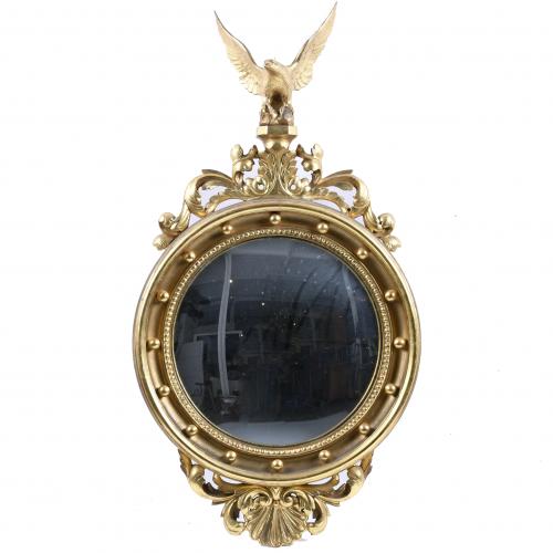 FRENCH-STYLE CIRCULAR MIRROR, LAST THIRD OF THE 20TH CENTURY.