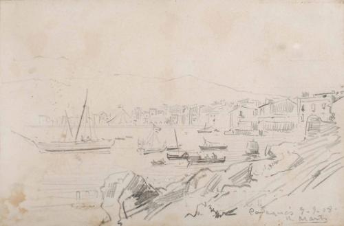 RICARD MARTI AGUILO (1868-1936) "VIEWS OF CADAQUÉS AND PORT