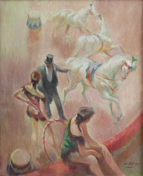 ALFRED OPISSO CARDONA (1907-1980). "CIRCUS SCENE".