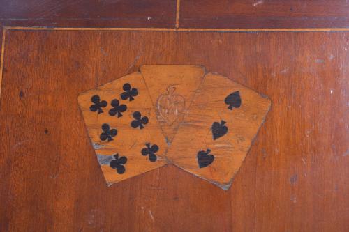 ELIZABETHAN GAMING TABLE, THIRD QUARTER 19TH CENTURY.