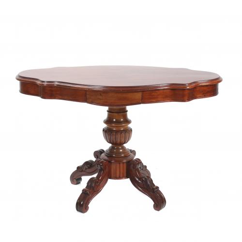 VICTORIAN STYLE PEDESTAL TABLE, 20TH CENTURY.