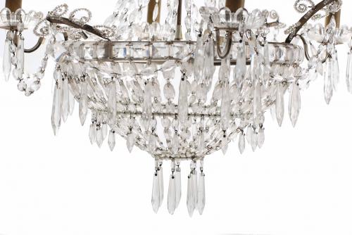 SPANISH CEILING LAMP, LATE 19TH CENTURY.