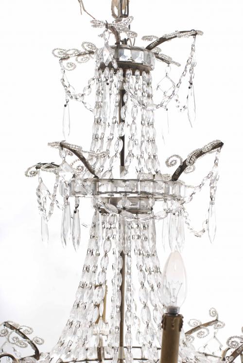 SPANISH CEILING LAMP, LATE 19TH CENTURY.