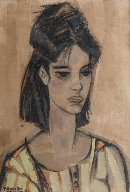 RAMÓN AGUILAR MORE (1924-2015). "A GIRL", 1962.