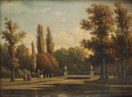 JOHANNES JACOBUS HEPPENER (1826-1998). "PARK", 1862.