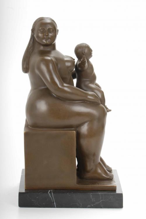 AFTER MODELS BY FERNANDO BOTERO (1932). "MATERNITY" LAST TH