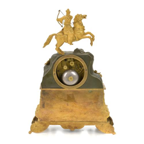 FRENCH LOUIS PHILIPE TABLE CLOCK, SECOND THIRD 19TH CENTURY