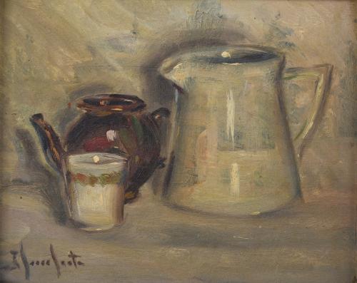 JOSEP SERRASANTA (1916-1998). "BODEGÓN". 