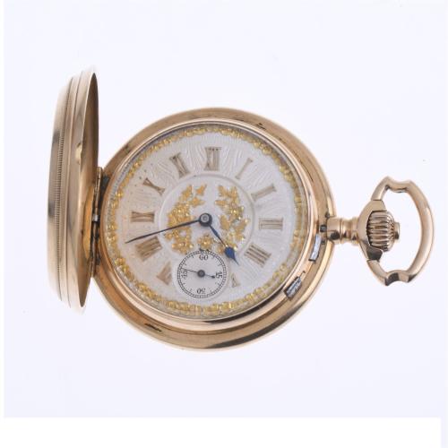 RELOJ DE BOLSILLO DE CABALLERO EN ORO, SIGLO XIX.