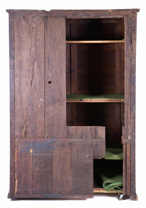 CASTILIAN TWO-BODY WARDROBE, 18TH CENTURY WITH LATER TRANSF