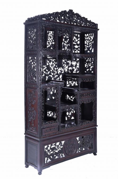 CHINESE BOOKCASE, MID 20TH CENTURY