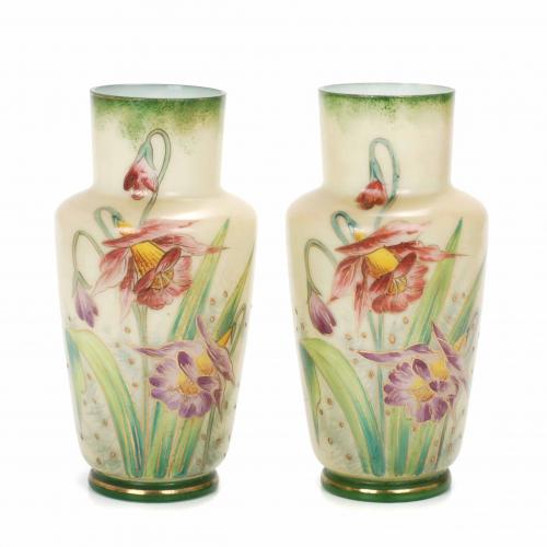 PAIR OF ART NOUVEAU VASES, CIRCA 1900.