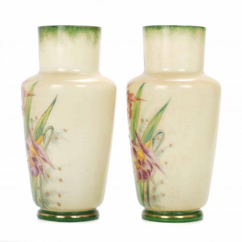 PAIR OF ART NOUVEAU VASES, CIRCA 1900.