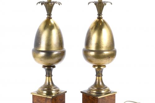 PAIR OF TABLE LAMPS IN MAISON CHARLES STYLE FROM PARIS, 196