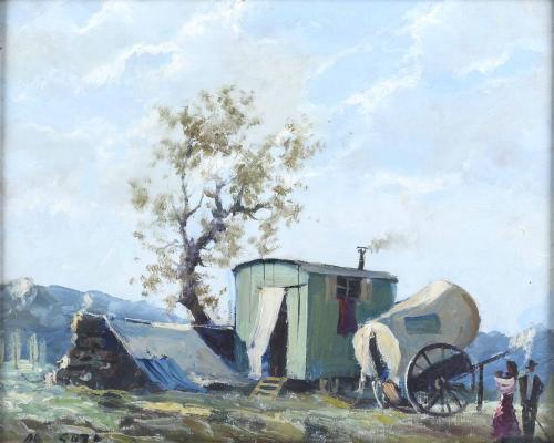 RAFAEL FERNÁNDEZ DE SOTO (1915-1984). "CARAVANA".