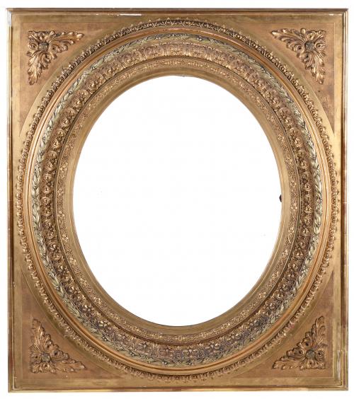 LARGE OVAL FRAME, 20TH CENTURY.