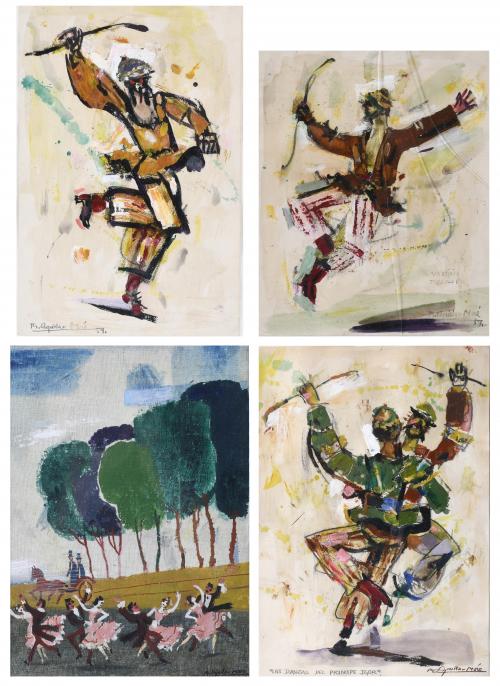 RAMÓN AGUILAR MORE (1924-2015). "DANCE SCENES".