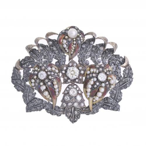 JAUME MERCADÉ I QUERALT (1887-1967). BROOCH, CIRCA 1930.