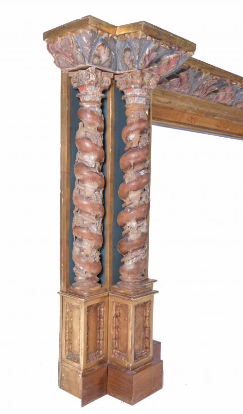 BAROQUE STYLE FIREPLACE FRAME, 20TH CENTURY. 