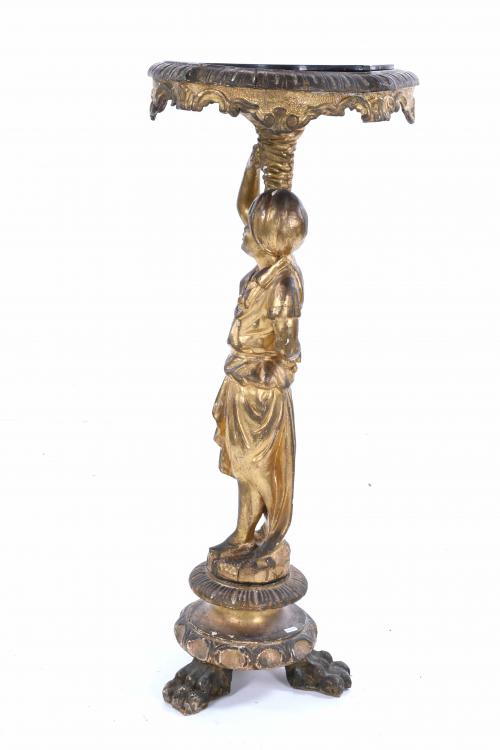 VENETIAN STYLE PEDESTAL, 20TH CENTURY.