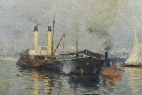 LLUÍS GRANER (1863-1929) "BOATS".