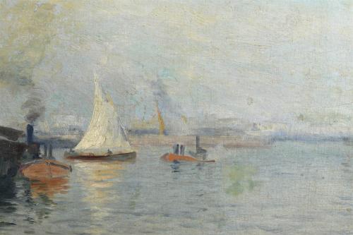 LLUÍS GRANER (1863-1929) "BOATS".