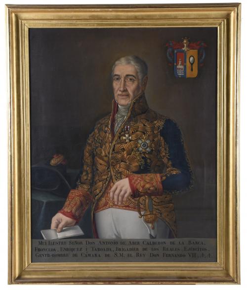 19/20TH CENTURY SPANISH SCHOOL "PORTRAIT OF BRIGADIER ANTONIO DE ARCE CALDERÓN DE LA BARCA".