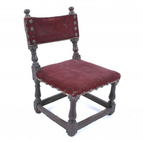 SMALL LOW CHAIR, 18TH CENTURY.