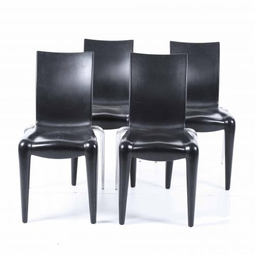 PHILIPPE STARCK (1949). SET OF FOUR CHAIRS MODEL LOUIS 20, 2003.