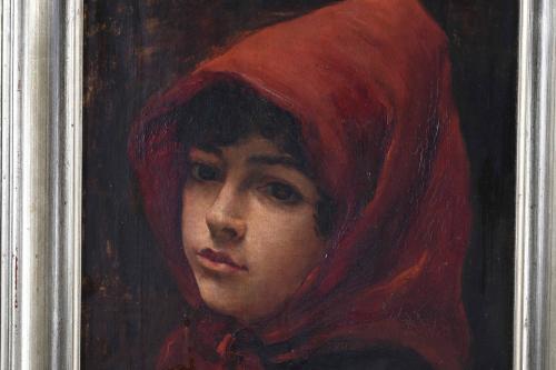 M. MARTÍNEZ (SECOND HALF 19TH CENTURY).  "LITTLE RED RIDING