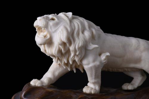 JAPANESE SCHOOL. MEIJI PERIOD, 19TH CENTURY. "LION".