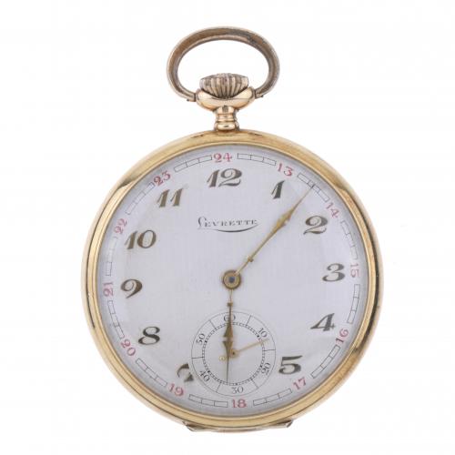 LEVRETTE. CHRONOMÈTRE 16 JOYAUX. RELOJ DE BOLSILLO.