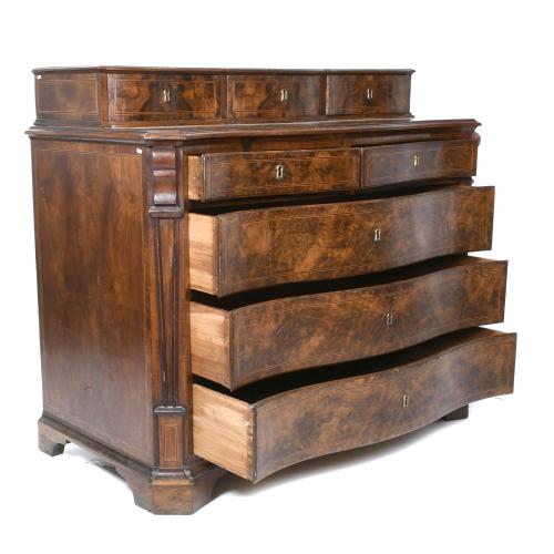 CATALAN "CASTELLET" CHEST OF DRAWERS, SECOND HALF 18TH CENT