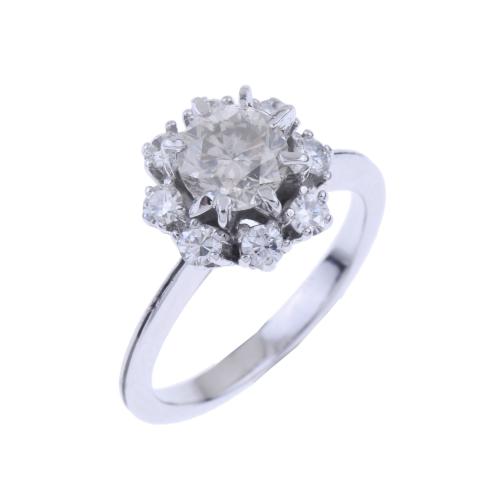 DIAMONDS ROSETTE RING.