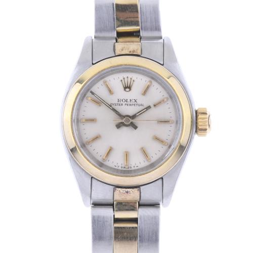 ROLEX OYSTER PERPETUAL. RELOJ DE PULSERA PARA MUJER.