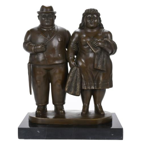 SIGUIENDO MODELOS DE FERNANDO BOTERO (1932). "PAREJA".