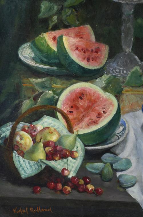 ANTONIO VIDAL ROLLAND (1889-1970). "BODEGÓN DE FRUTAS".