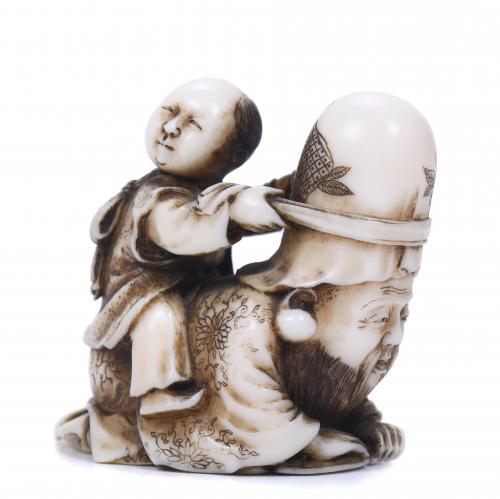 ESCUELA JAPONESA. PERÍODO MEIJI, SIGLO XIX. NETSUKE.