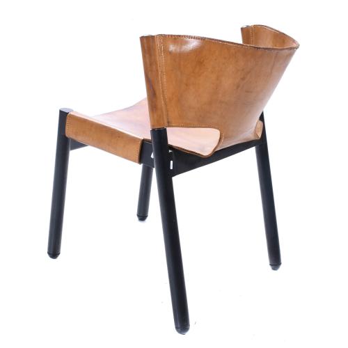 SAFARI STYLE CHAIR, MID 20TH CENTURY.