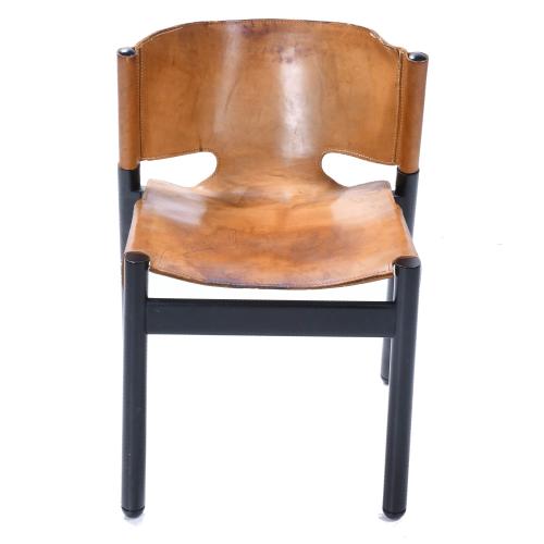 SAFARI STYLE CHAIR, MID 20TH CENTURY.